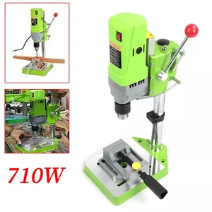 Drill Press Bench Stand Workbench Pillar Clamp Drilling Collet 5 Speed 710W - Picture 1 of 14