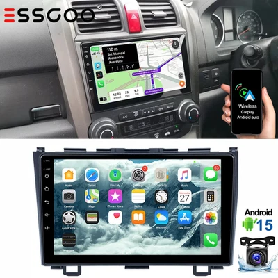 For Honda CRV 2007-2011 Android15 Car Stereo Radio Apple CarPlay GPS Navi BT SWC - Image 1 of 4
