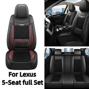 5-Seat full Set PU Leather Ice thread Seat Cover For Lexus CT200h NX200t GX460 - Picture 1 of 20
