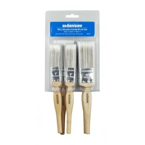 5Pcs Professional Everyday Essentials Walls & Ceilings Wooden Paint Brush ED111 - Picture 1 of 1