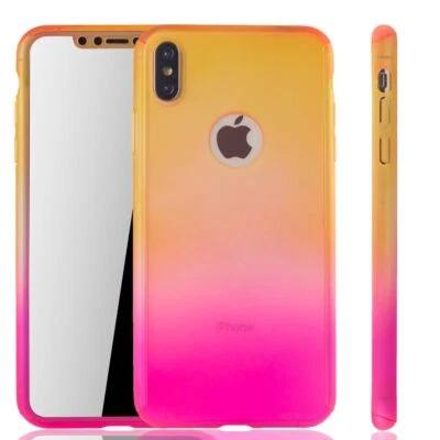 Custodia Cellulare Protettiva per Apple IPHONE Xs Max Full Cover Display e Rosa - Immagine 1 di 4