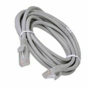 CAT-5E Networking Patch Cable 15 ft. Gray RJ45 DSL High-Speed Ethernet, SONITEK - Picture 1 of 2