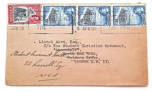 CEYLON - Cover - 1938 - ""Trade Follows the Phone"" Slogan Cancel - Multifranked - Picture 1 of 2