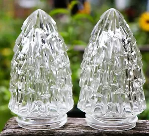 PAIR Vintage Moulded Glass Rocket Shaped Retro Lampshades 60's 70's G-Plan Era - Picture 1 of 11