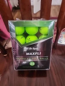 24 pelotas de golf Maxfli verde neón premium recicladas selladas envío gratuito el mismo día - Imagen 1 de 5