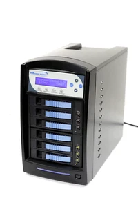 Disque dur SSD clone de données 5 cibles duplicateur autonome HDDSHARK-5T-BK - Photo 1/8