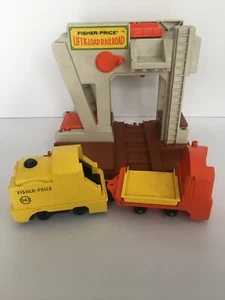 FERROCARRIL DE CARGA Y ELEVACIÓN FISHER PRICE #943 INCOMPLETO de colección - Imagen 1 de 8
