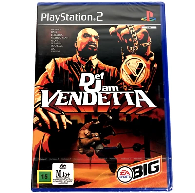 Def Jam Vendetta Playstation 2  PS2  (2003) PAL  Brand New & Factory Sealed - Image 1 of 4