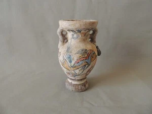 Greek ceramic small amphora hand made dolphin - Picture 1 of 14