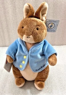 Peter Rabbit 12" plush w/Tag & mini Booklet Beatrix Potter 2005 Gund  - Image 1 of 4