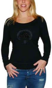 $245 Polo Ralph Lauren Teen Girls Women Big Pony Sweatshirt Shirt Black Medium - Picture 1 of 4