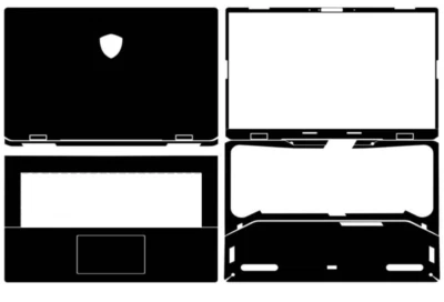 Laptop Leather Skin Stickers Fit MSI Crosshair 17 HX D14V - Image 1 of 4