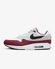 Nike Air Max 1 Mens Red Black White Shoe Sport Trainer Sneaker Limited All Sizes
