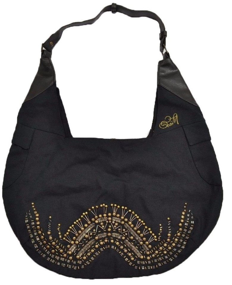 Cartera para mujer O'Neill ATLANTIS negra bronce con cuentas dos bolsillos laterales Foto 1 de 1