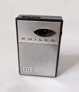 Vintage Philco 6 Transistorradio NT-600-BKG Kopfhörer NUR TEILE schaltet sich ein - Bild 1 von 13