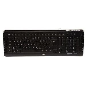 HP 5188-6082 French Canadian PS/2 Wired Slim Multimedia Desktop Keyboard KB-0630