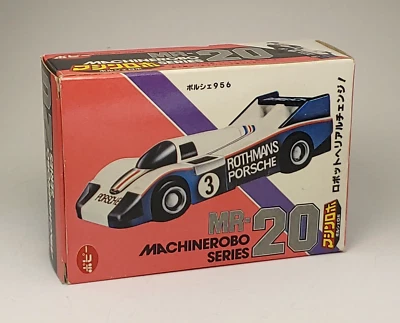 Vintage 1983 Bandai Japan Gobots Machinerobo MR 20 CRASHER Rother Racing Porsche - Image 1 of 4
