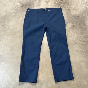 Craghoppers Pants Womens 14 XXL Blue Prostretch Flat Front Chino Outdoor - Picture 1 of 11