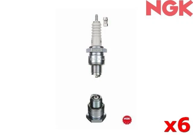 NGK Spark Plug FOR Volkswagen Karmann Ghia 1961-1970 1500 Coupe B5HS x6 - Image 1 of 1