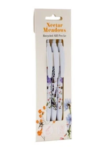 Nectar Meadows - Recycled ABS (RABS) - 3 x Pen Set - Brand New - Picture 1 of 3