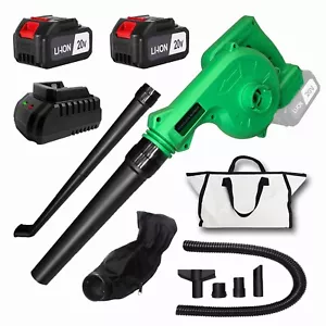 Tegatok 2-in-1 Cordless Leaf Blower Vacuum Dust Cleaner with 2Battery & Charger - Picture 1 of 19
