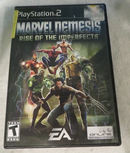 PS2 Marvel Nemesis Rise Of The Imperfects w/ Manual Online Broadband Only - Picture 1 of 5
