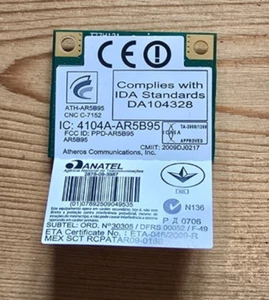 Carte WIFI Atheros ATH-AR5B95 - Afbeelding 1 van 2