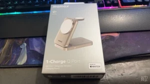 momax Support de Charge Magnétique Sans Fil 1 Charge Q.Port 3 en 1 Pliable Qi2 15W - Photo 1 sur 6