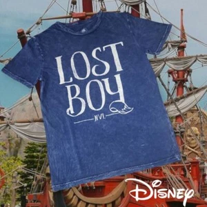 Disney Parks "Lost Boy" Neverland T-Shirt Mineral Washed Blau S - Bild 1 von 7