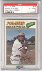 WILLIE STARGELL 1977 Topps #45 PSA 6 EX-MT - PIRATES - Picture 1 of 2