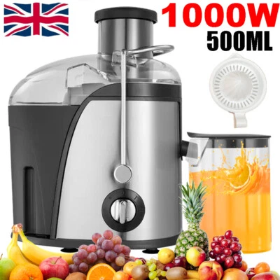 1000W Juicer Machine Whole Fruit Vegetable Large Juice Extractor Stainless Steel - Image 1 of 4