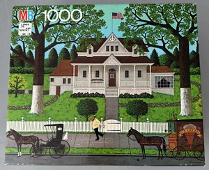 Charles Wysocki's Americana Ice Cream and Hopscotch 1000 Piece Puzzle Sealed Box - Picture 1 of 15