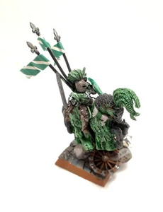 WARHAMMER SIGMAR BRETONNIA THE GREEN KNIGHT METAL BASE PRO PAINTED - Imagen 1 de 1