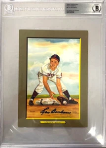 Lou Boudreau Signed Perez-Steele Great Moments Beckett Slabbed HOF Indians - Picture 1 of 3