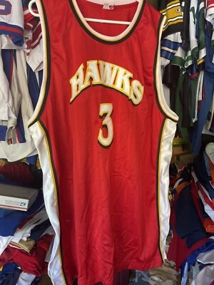 Vintage Atlanta Hawks #3 Abdur-Rahim  Stitched Jersey SZ  60-New No Tags - Image 1 of 4