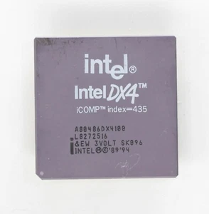 Processore 80486 - Intel DX4-100Mhz - SK096 - Socket 3 - TESTATO - Foto 1 di 2