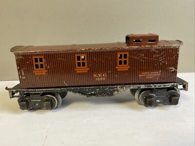 VTG Lionel Ives O Ga 1682 Caboose US Safety Appliances Stand Model Train RR - Image 1 of 4