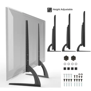 Universal Table Top TV Stand Base Mount for 27- 55" Height Adjustable Load 88Lbs - Picture 1 of 12