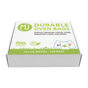 Oven Bags 1000 Pack for Turkey Herb Garden Smell Proof All-Purpose - 18" x 20" - Picture 1 of 3