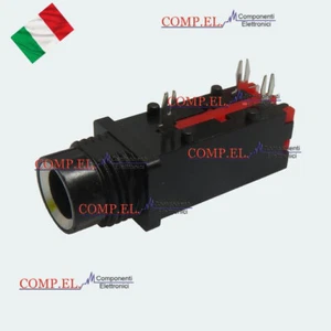 PRESA JACK 6,3MM STEREO DA PANNELLO E CIRCUITO STAMPATO PER YAMAHA - Foto 1 di 2