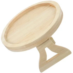 Holz Klapp Tablett Serviertablett mit Griffen Armlehne Tisch für Couch - Bild 1 von 12