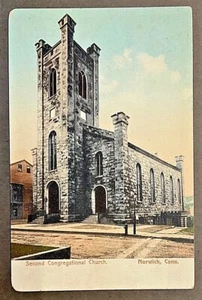 Norwich CT Ansicht der zweiten Kongregationskirche KOSTENLOSER VERSAND - Bild 1 von 2