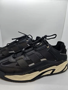 Adidas Originals Niteball Carbon Black GY8566 Leather Low Shoes Sneakers - Picture 1 of 13