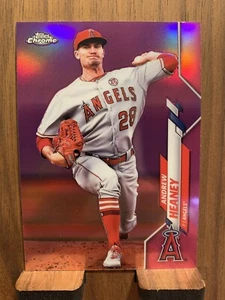 2020 Topps Chrome #28 Andrew Heaney Pink Refractor - Picture 1 of 2