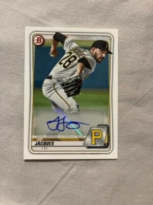 2020 Bowman Prospect Autographs #PAJJ Joe Jacques Auto - NM-MT Red Sox - Image 1 of 2