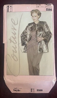 New Vintage Couture Style Cardigan Top Skirt Trousers Suit Sewing Pattern 3166 - Image 1 of 2