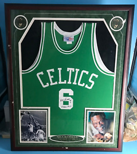 Bill Russell Boston Celtics Signed #6 MVP Jersey Custom Collage Authenticated