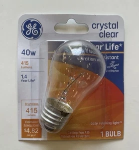 GE 40W 415 Lumen kristallklare Deckenventilator-Lampen 99420 4er-Pack, NEU - Bild 1 von 1