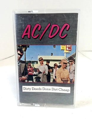 AC/DC Dirty Deeds Done Dirt Cheap Cassette - Excellent! - Image 1 of 4
