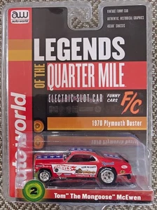 Auto World HO 1970 Plymouth Duster Legends of the Quarter Mile Slot Car Nuevo - Imagen 1 de 1